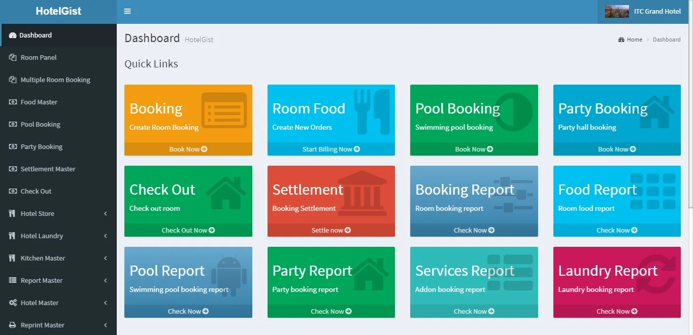 ASP.Net Hotel Management Software