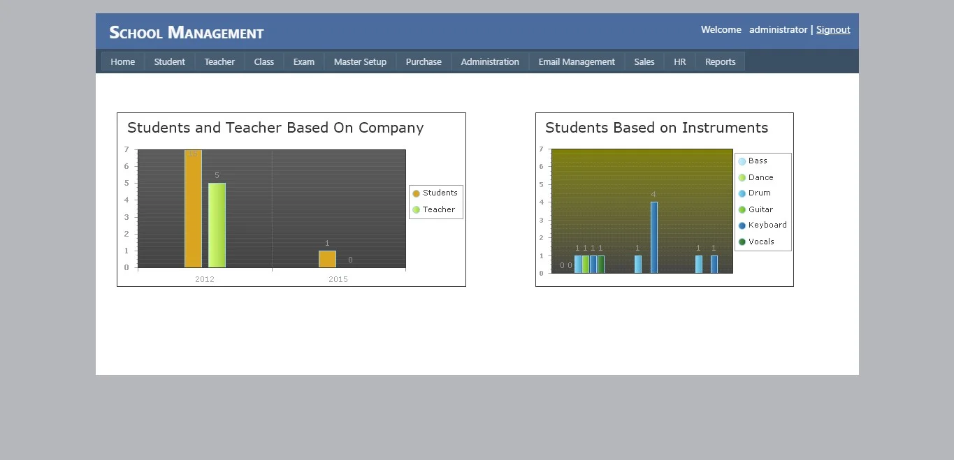 ASP.Net School Management Software